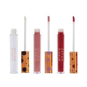 Disney’s Minnie Mouse and Makeup Revolution Lipgloss Trio